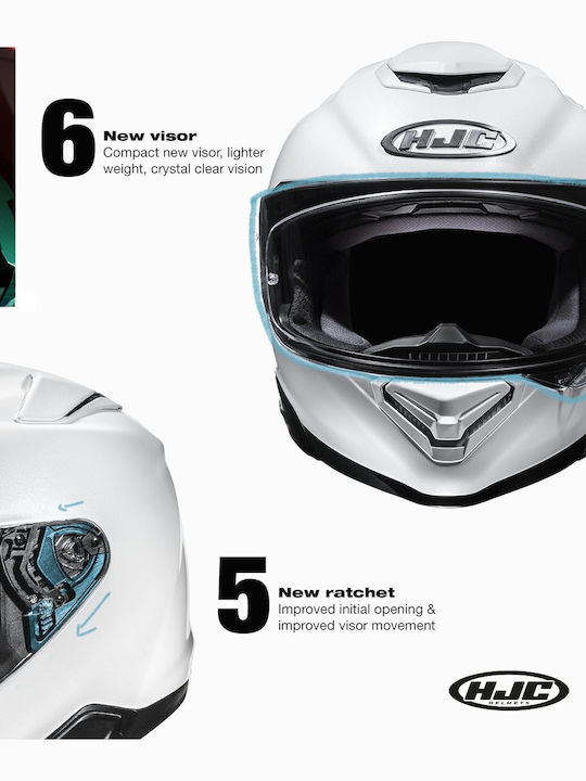 HJC R-PHA 72 Value MC21 Каска за мотор Full Face ECE 22.06 1450 гр с Pinlock и Sunvisor
