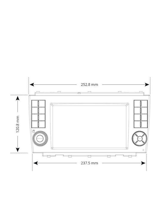 Dynavin Ηχοσύστημα Αυτοκινήτου για Mercedes-Benz CLK Class 2005-2009 (Bluetooth/USB/WiFi/GPS/Apple-Carplay/Android-Auto) με Οθόνη Αφής 7"