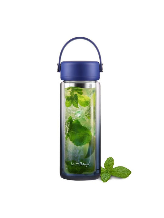 Vialli Design Water Bottle 350ml Blue