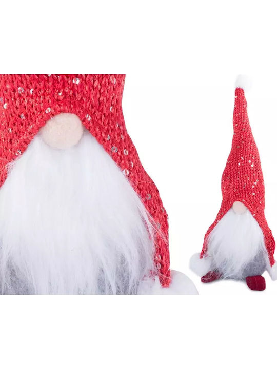 Christmas Decorative Dwarf 30cm Red Grey Hat