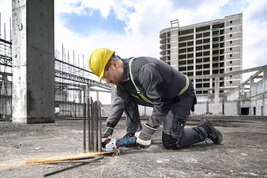 Bosch GWS 18V-11 S Professional Τροχός 125mm Μπαταρίας Brushless με Ρύθμιση Στροφών 2x5Ah