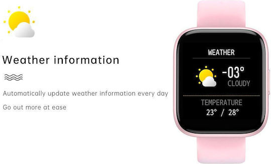 Smartwatch T99 Newgeneration Idealstore Pink 2 Straps 1.55 Inch Hd Display Custom Dial Waterproof Bluetooth Call Smart Sedentary Reminder Smart Moments Health Monitoring Oximeter Pedometer