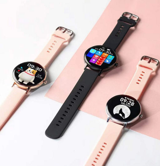 Xoxo Idealstore Brățară Fitness Smartwatch Ecran Tactil Complet Ips Apeluri Bluetooth Notificări Monitorizare Ritm Cardiac Oxigen în Sânge Somn Muzică Ip67 Multi-sport Asistent Vocal Android-ios Baterie de Lungă Durată Ediția Neagră