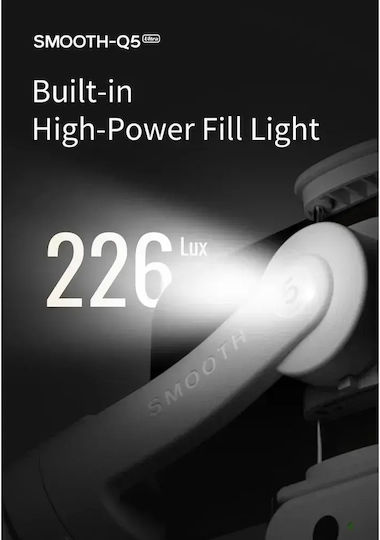 Zhiyun Smooth Q5 Ultra Standard Phone Gimbal with 3 Axis Stabilization and 13.5 Operating Hours Gray