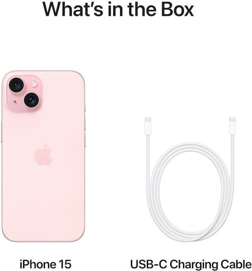 Apple iPhone 15 (6/128GB) Ροζ