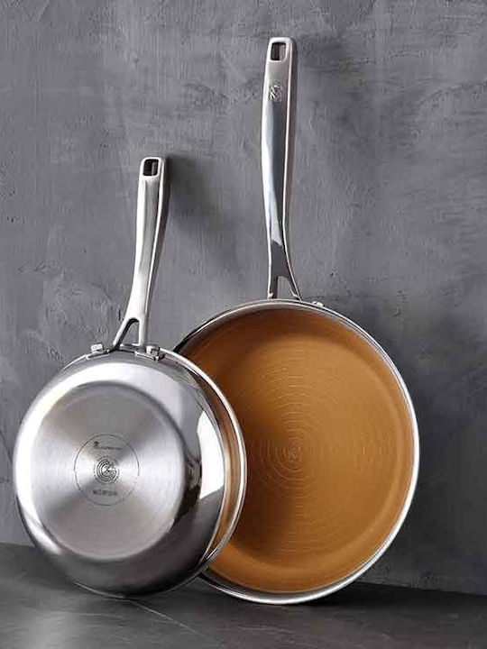 MasterPro Pan aus Edelstahl mit Antihaftbeschichtung 20cm
