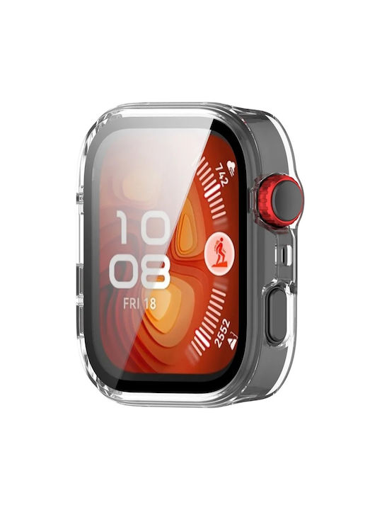 Techsuit Defense360 Pro Plastic Case with Glass in Transparent color for Huawei Watch Fit 4 Pro