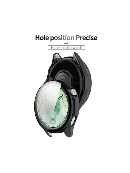 Techsuit Defense360 Pro Plastic Case with Glass in Black color for Huawei Watch GT 6 46mm