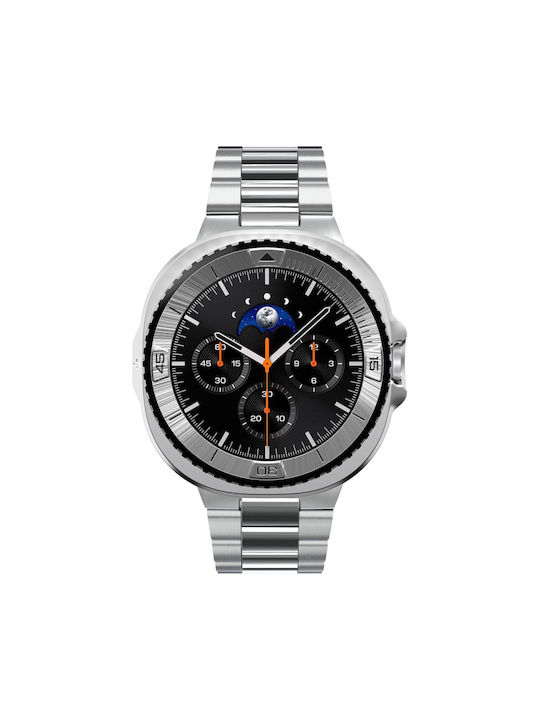 Spigen Tune Pro Bezel Protector in Silver color for Samsung Galaxy Watch 8 Classic 46mm