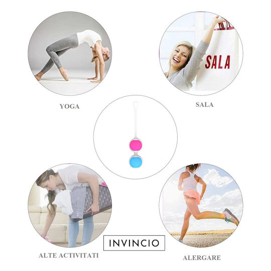 Invincio Set Tratament Incontinență Urinară Exerciții Kegel Stimulator Pelvic 1 Suport Dublu Bile 4 Bile 6 Exerciții Diferite Silicon Medical