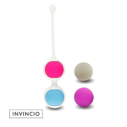 Invincio Set Tratament Incontinență Urinară Exerciții Kegel Stimulator Pelvic 1 Suport Dublu Bile 4 Bile 6 Exerciții Diferite Silicon Medical