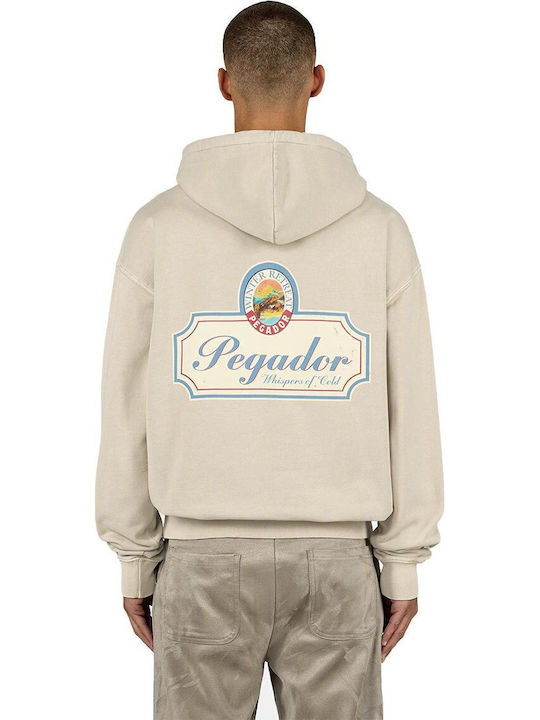 Sweatshirt with Hood Vintage Beige