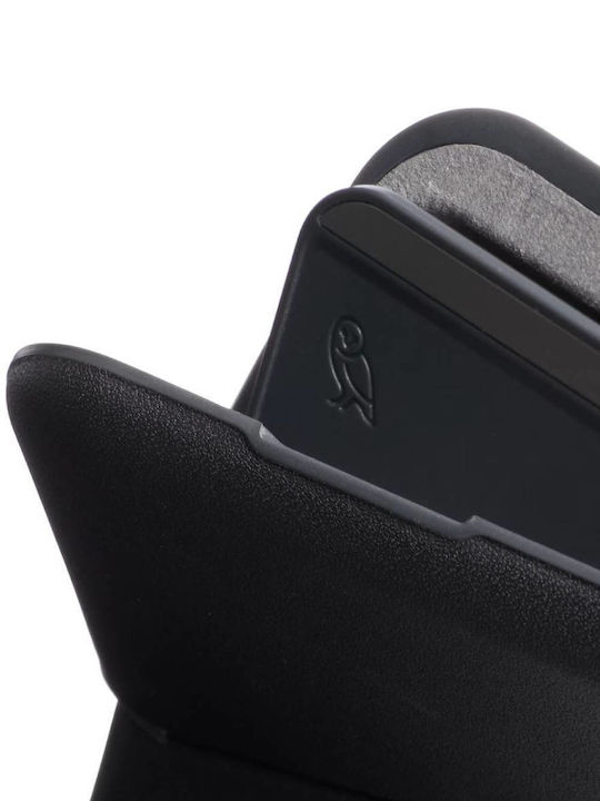 Flip Case Leather Men's Wallet Classic with RFID Black