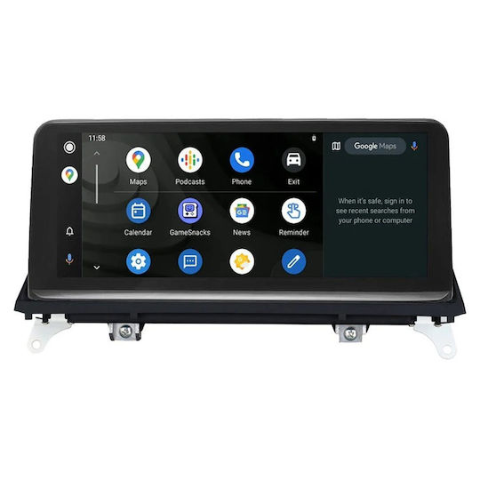 Bizzar Ηχοσύστημα Αυτοκινήτου για BMW Σειρά 5 2010 – 2012 (Bluetooth/USB/AUX/WiFi/GPS/Apple-Carplay/Android-Auto) με Οθόνη Αφής 10.25"