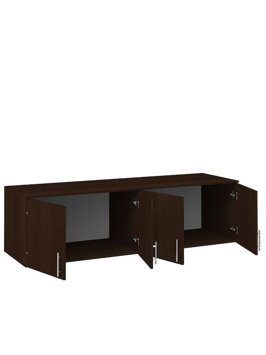 Loft Rectangular Loft Closet made of Particleboard Wenge 55x180cm 000945 1pcs
