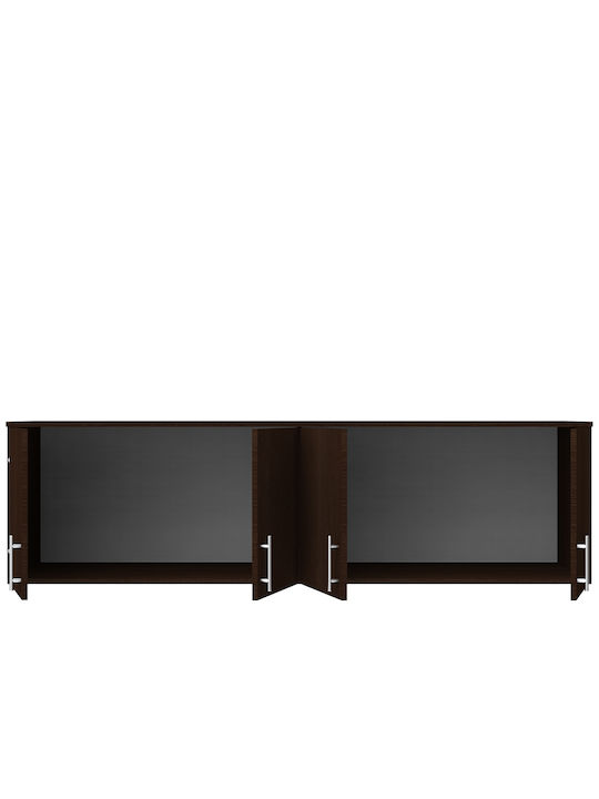 Loft Rectangular Loft Closet made of Particleboard Wenge 55x180cm 000945 1pcs