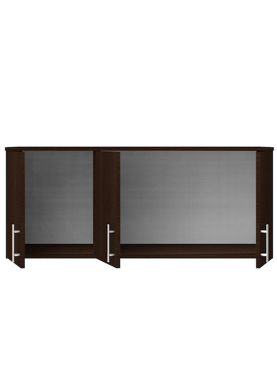 Loft Rectangular Loft dulap Placă din Lemn Agregat Wenge 54x120cm 000939 1buc