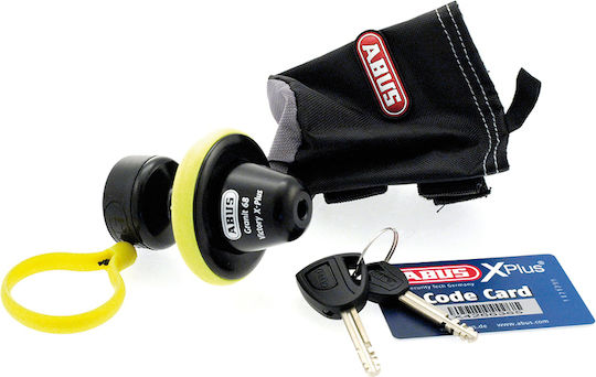Abus Granit Victory X Plus Roll Up 68 Motorcycle Disc Brake Lock in Yellow