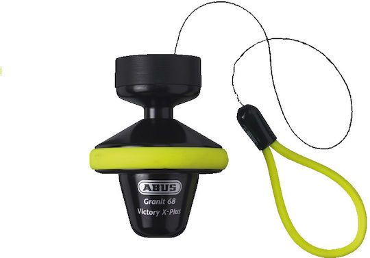 Abus Granit Victory X Plus Roll Up 68 Motorcycle Disc Brake Lock in Yellow