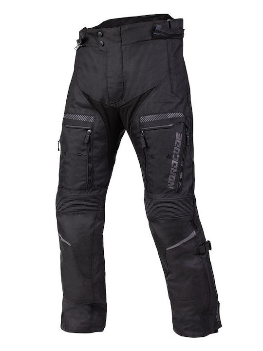 Nordcode Odyssey Oversize Bărbați Pantaloni Motocicletă 4 Anotimpuri Waterproof Total Black