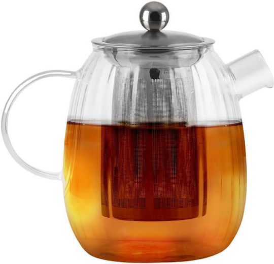 Vialli Design Τσαγιέρα με Φίλτρο Γυάλινη 1000ml