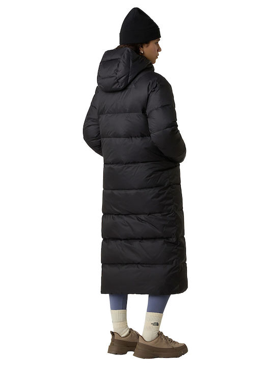 Hydrenalite City Lang Damen Puffer Jacke Wasserdicht für Winter Schwarz