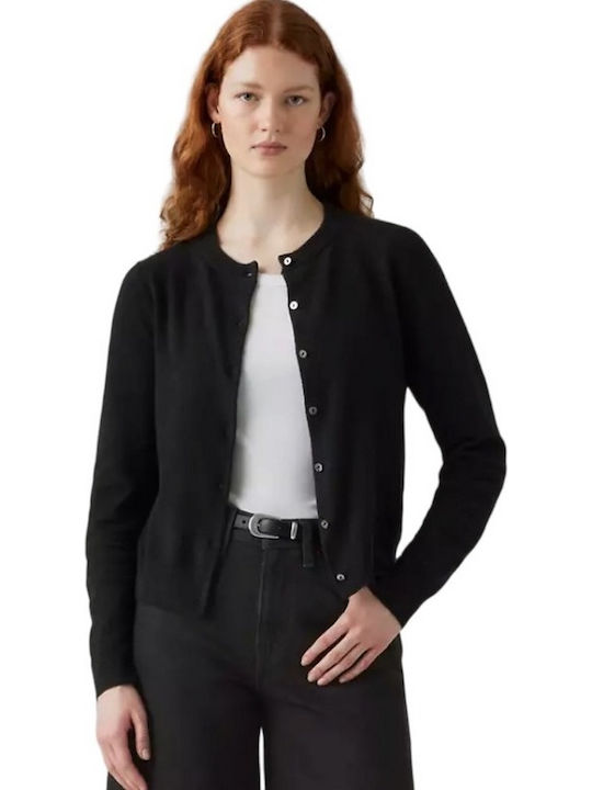 Cardigan Tricotat pentru Femei Negru
