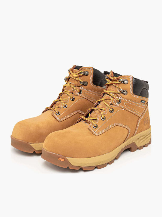 Leder Gelb Stiefel