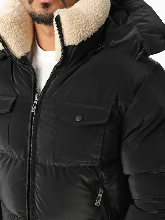 Winter Jacke Puffer Black