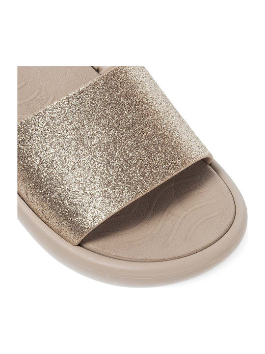 Frauen Flip Flops in Gold Farbe