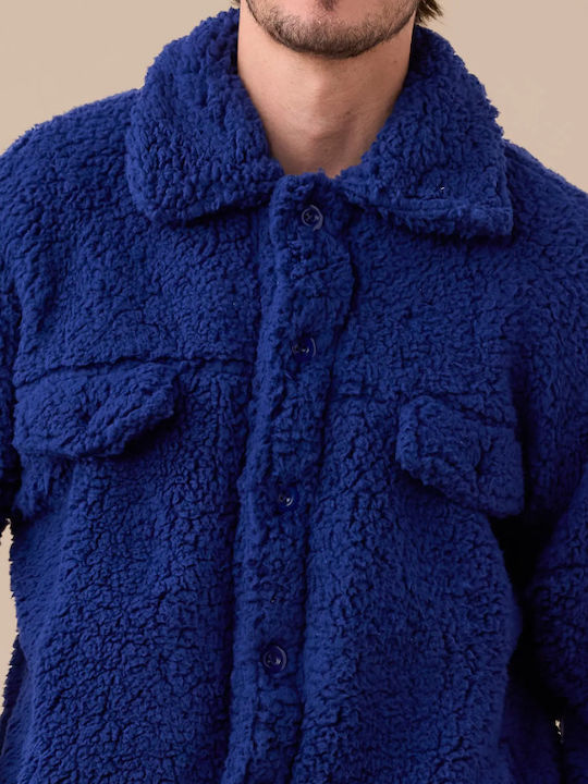 Noidinotte Men's Winter Pajama Robe Blue