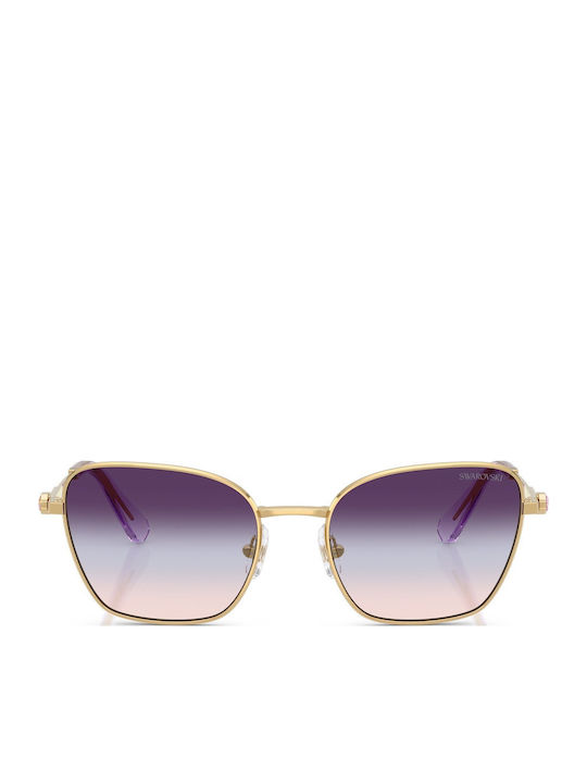 Swarovski Ochelari De Soare Pentru Femei Cu Ramă Metalică Aurie Și Lentile Aurii Degrade SK7029 4036U7