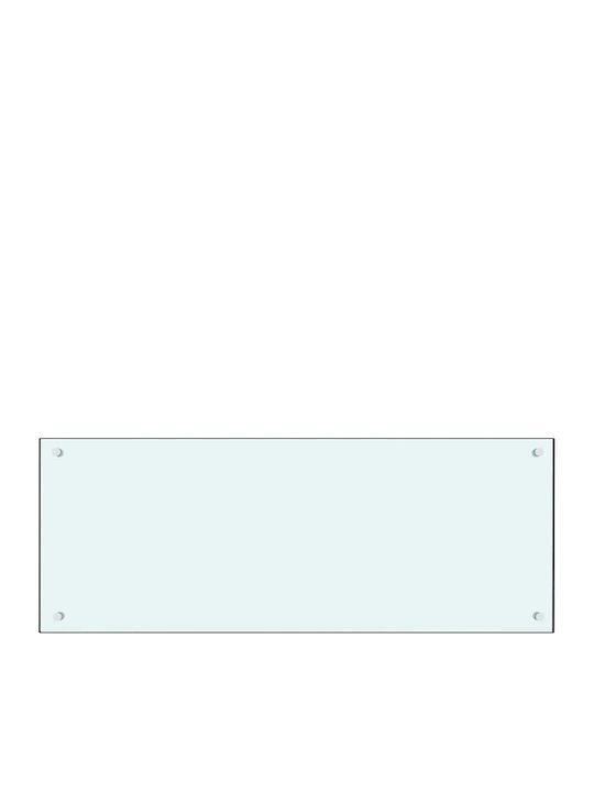 Πίσω Πάνελ Κουζίνας 2 Pcs Λευκό 100 X 40 Cm Σκληρυμένο Γυαλί 3415422 Λευκό