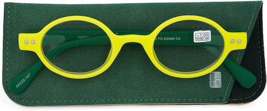 Optosquad Lesebrille +2.00 in Gelb Farbe OPT9960-4
