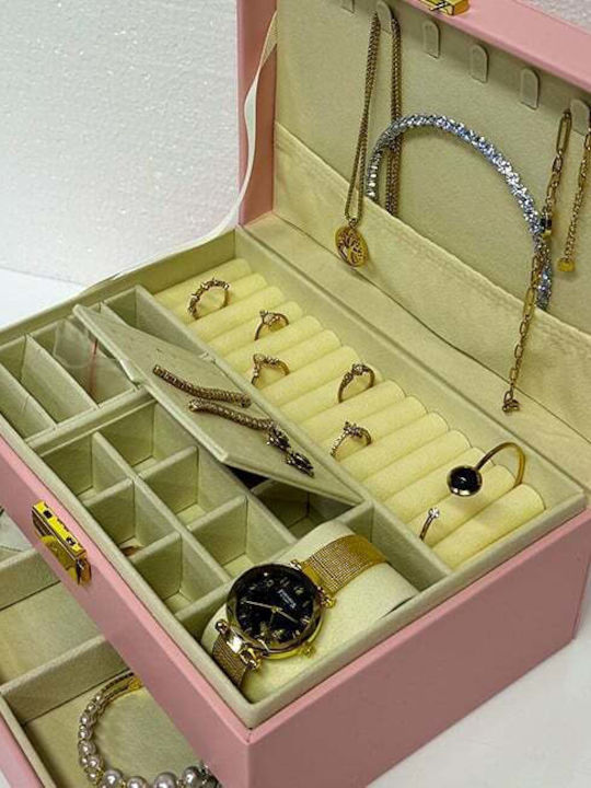 Velve Pink Jewellery Box