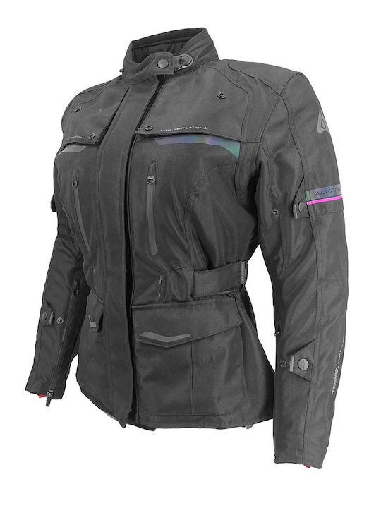 AGVpro Aurora Women's Motorcycle Jacket Cordura 4 Seasons Waterproof Black