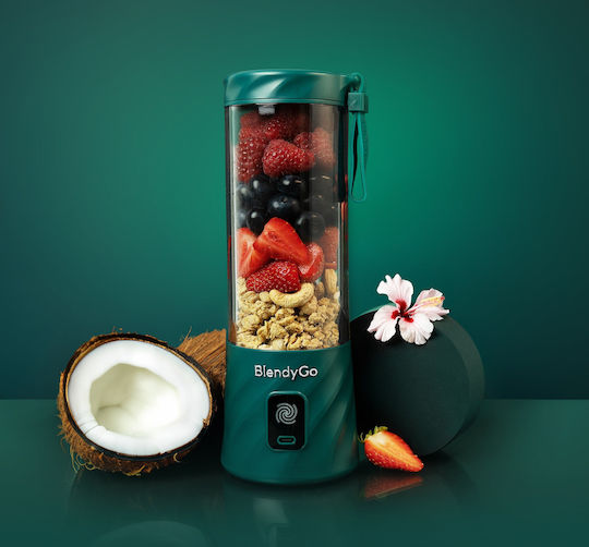 BlendyGo Blender with Plastic Jug 550 ml Green
