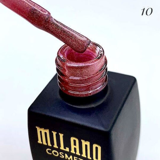 Milano Cosmetic Prizma Semi-Permanent Nail Polish 10 Cat Eye 8ml 1pcs
