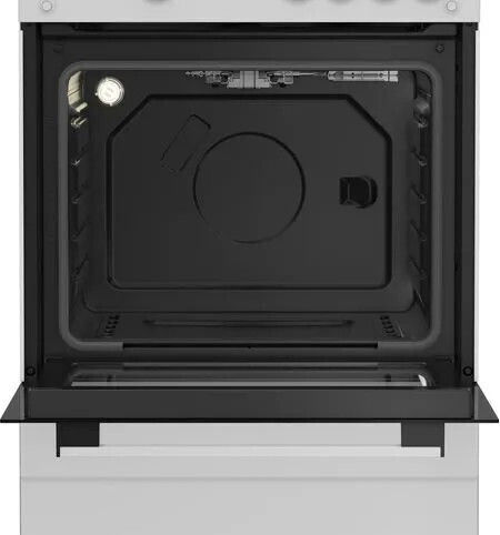 Indesit Aragaz cu Gaz Natural 64lt cu Plite pe Gaz Natural L60cm. Albă
