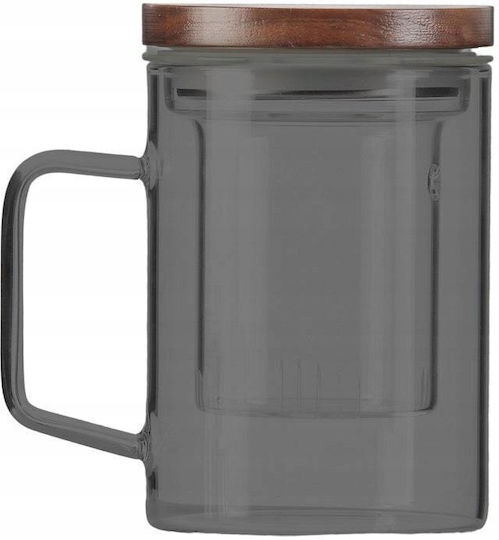 Cup Tea Glass Gray 350ml