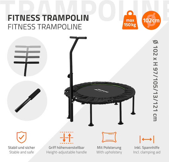 Hauki Gymnastics Trampoline Diameter 102cm With Handle & Protective Net