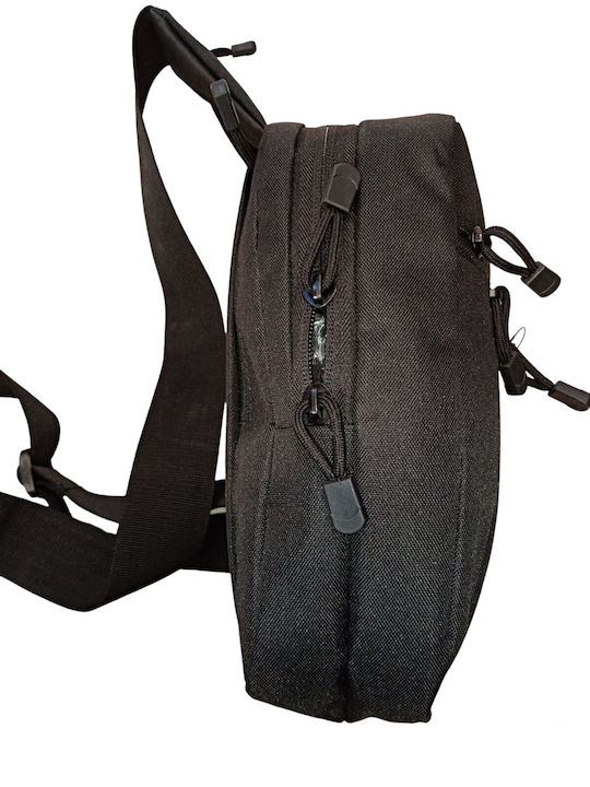 Herren Schulter / Crossbody Tasche Schwarz