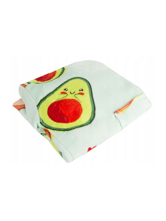 Pătură Polar Fleece Cu Mâneci 80x80cm Avocado And Toast