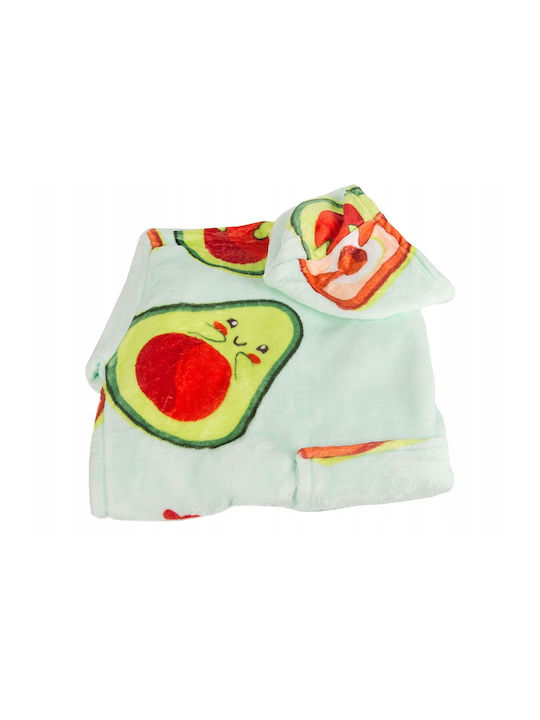 Pătură Polar Fleece Cu Mâneci 80x80cm Avocado And Toast