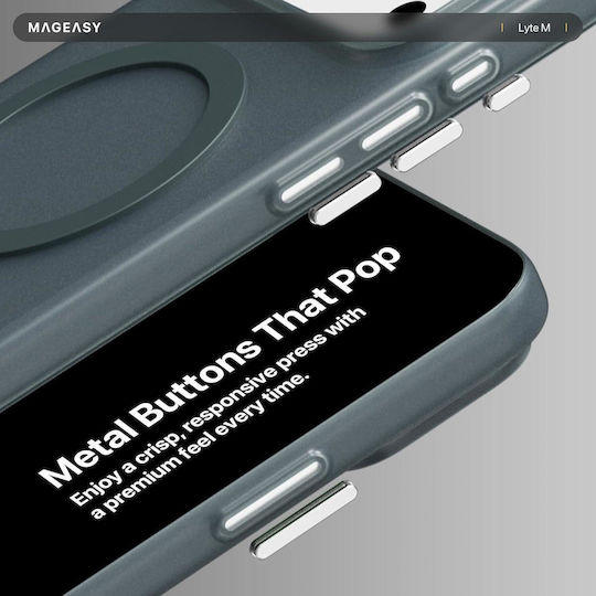 Mageasy Lyte M Back Cover 0.7mm Negru (iPhone 17 Pro Max)