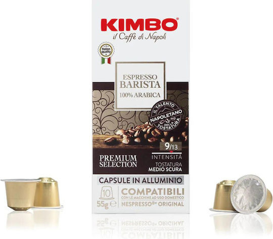 Kimbo Κάψουλες Espresso Συμβατές με Μηχανή Nespresso 10caps