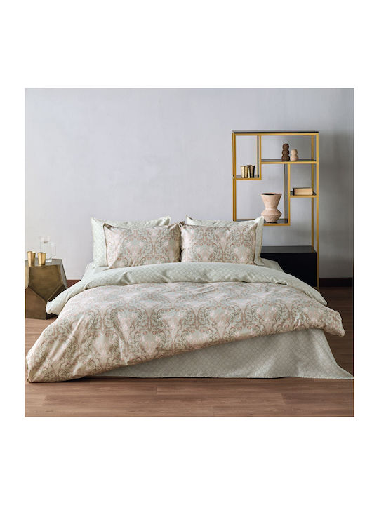 Kentia Duvet Cover Set Cotton Queen with 2 Pillowcases 220x240 Cressida 21