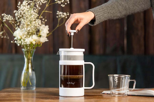 Vialli Design Senso White French Press Tea Coffee 1 L