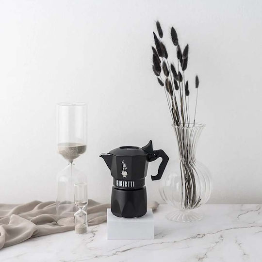 Bialetti Exclusive Μπρίκι Espresso 2cups Μαύρο