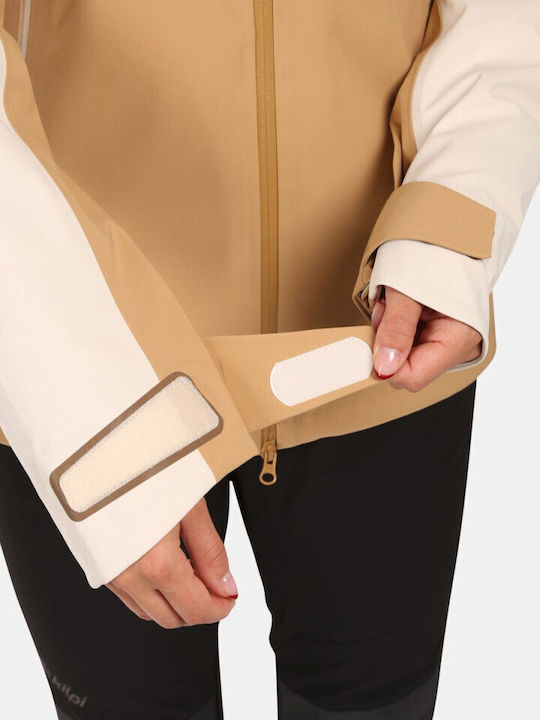 Hardshell Γυναικείο Μπουφάν Beige